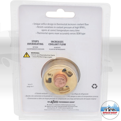 Hier Mr.Gasket 4366 HighFlow Thermostat mit 160Grad F 72Grad C